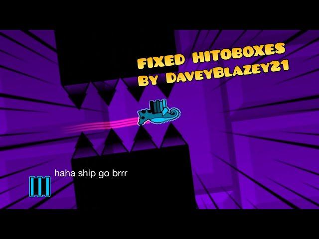 Geometry Dash | "FIXED HITBOXES" By DaveyBlazey21