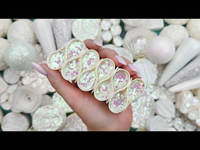 [ASMR]SOAP&GLITTER(4K)Soap boxes with foam glitter&starchCutting soap cubes 4K