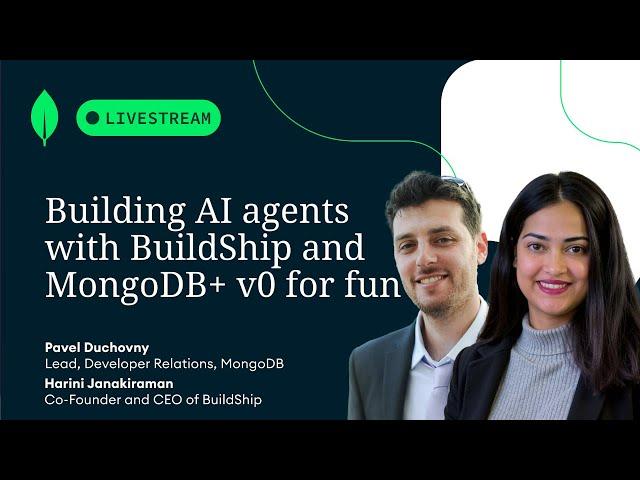 Building AI agents with BuildShip and MongoDB+ v0 for fun