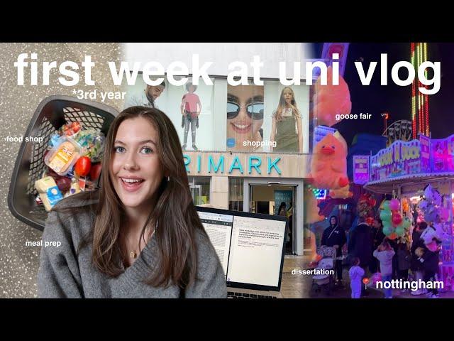 first week of uni vlog | lectures, reset routine + nottingham life!