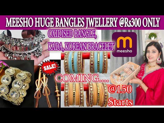 MEESHO HUGE BANGLES JWELERY HAUL @300 ONLY/ MEESHO KARWACHAUTH HAUL  Epicafashion/ meesho haul2024