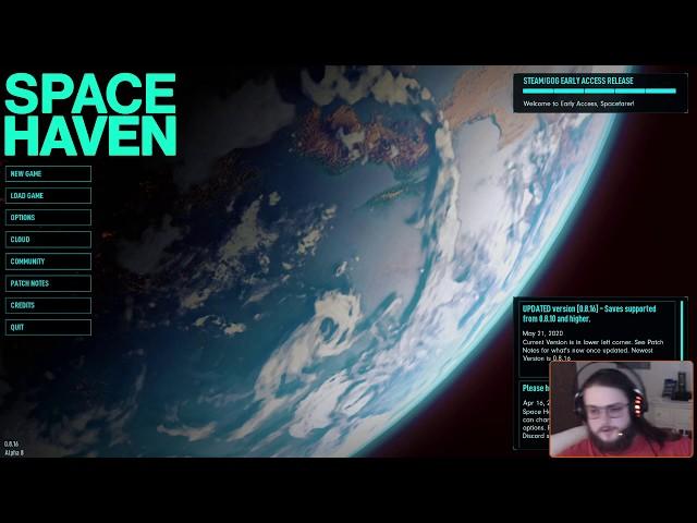 Learning Space Haven. Steam Early Access. Day 1!