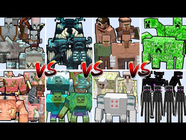 MUTANT MOB TEAMS TOURNAMENT | Minecraft Mob Battle