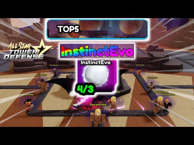 TOP5 Raid Solo Gameplay (Instinct Evo) | Roblox All Star Tower Defense