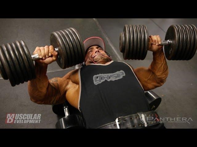 IFBB Pro Guy Cisternino Trains Chest and Triceps 5 Days Out from the 2014 NY Pro