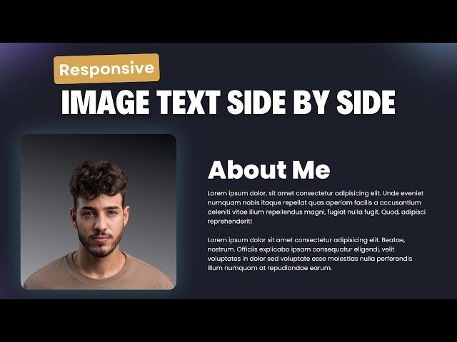 Learn How to Align Text and Image Side by Side Using CSS For Any Device