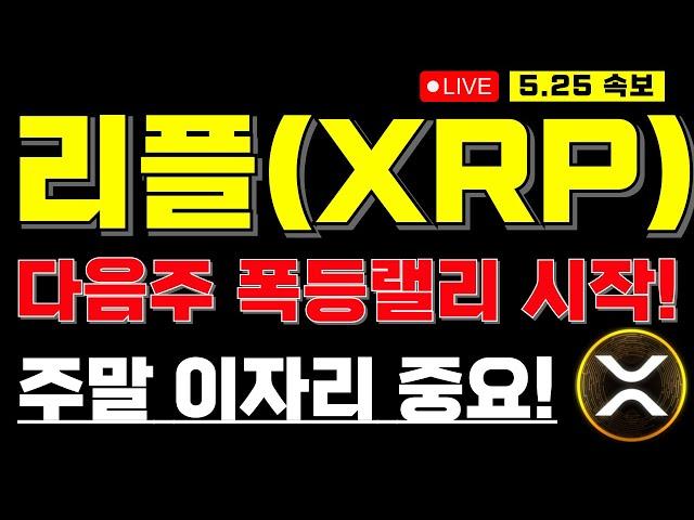 [리플 코인전망] 긴급속보 주말 이자리 정말 중요합니다! 다음주 폭등랠리의 신호탄! 신고점 달성의 시작!  #리플 #XRP #리플코인 #리플호재