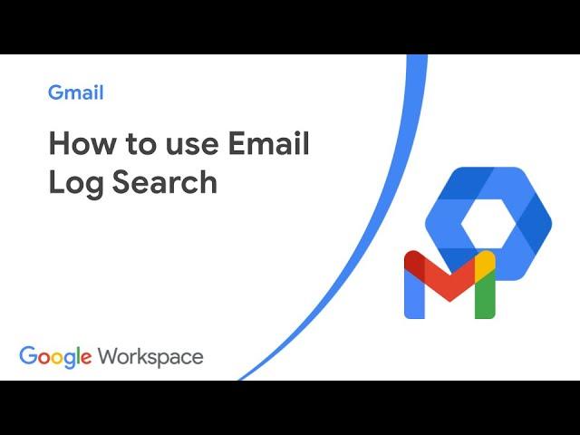 How to use Email Log Search