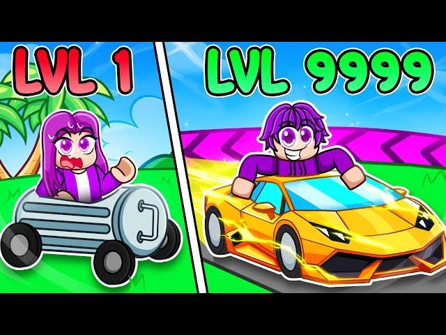 Level 1 vs Level 9999 FASTEST CAR in Roblox!