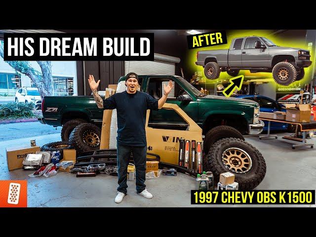 Surprising our EMPLOYEE with his DREAM TRUCK BUILD! (Full Transformation) : Chevrolet OBS K1500