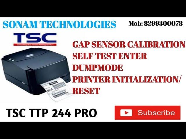 How To Calibrate and Reset TSC TTP-244 Pro Label Barcode Printer | Fix Red Light Error