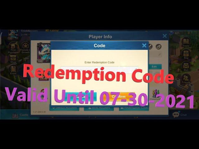 Idle Legend | Redeem Code | Redemption Code | Valid Until 07-30-2021 | Trinh Nguyen