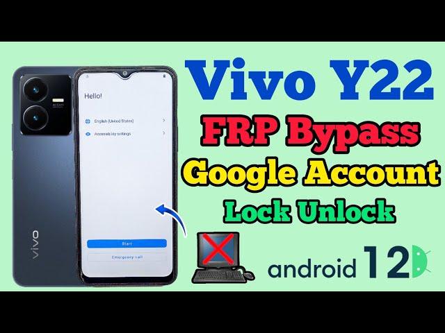 Vivo Y22 FRP Bypass Android 12 || Google Account Remove || Without Pc || New Trick || 2024 || V2207.