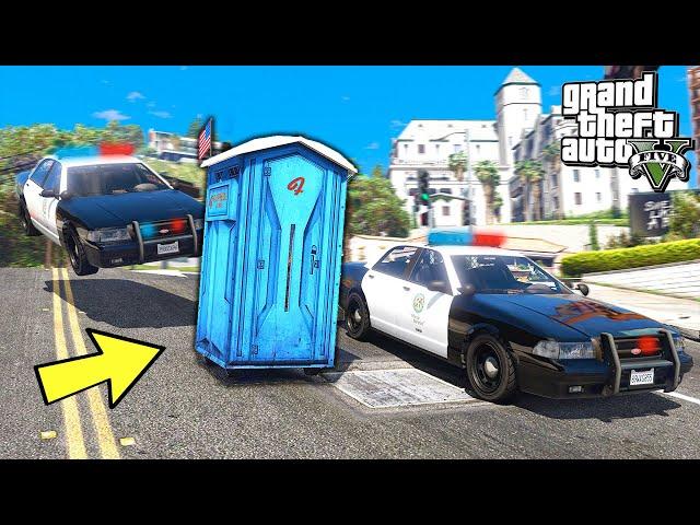 ГАНГСТЕР УГНАЛ УЛИЧНЫЙ ТУАЛЕТ! МЫ ПО УШИ В ДЕРЬМЕ! - GTA 5 Реальная Жизнь (Моды ГТА 5)