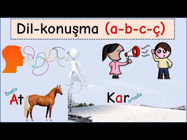 Dil Konuşma Egzersizleri - Ses Çalışmaları (a, b , c, ç)