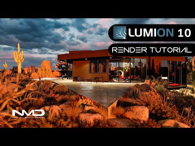 LUMION 10 Desert Black House Render Tutorial