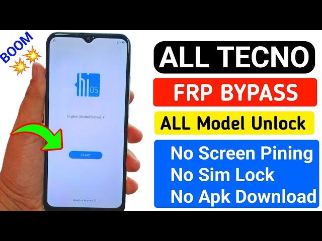 2024 All Tecno Android 11/12 Frp Bypass | Unlock Google Ac - Apps Not Opening Solution Without PC