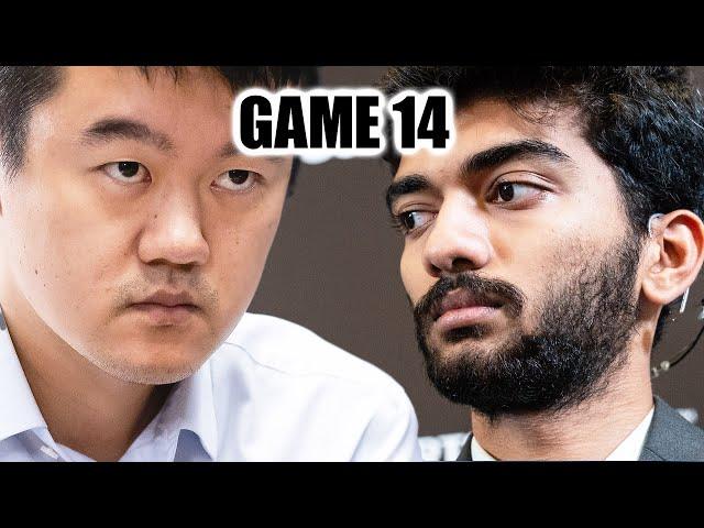 Ding vs Gukesh || GAME 14 || FIDE World Chess Championship Match 2024