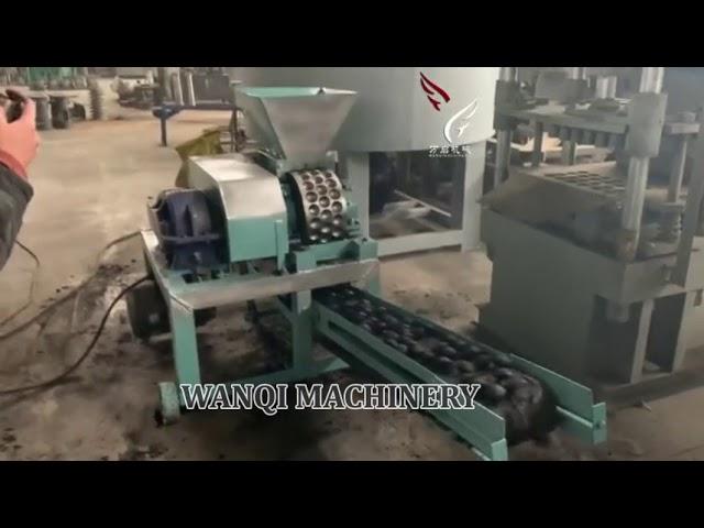 WANQI BBQ coal charcoal briquette making machine/coal ball press machine,coal briquette machine