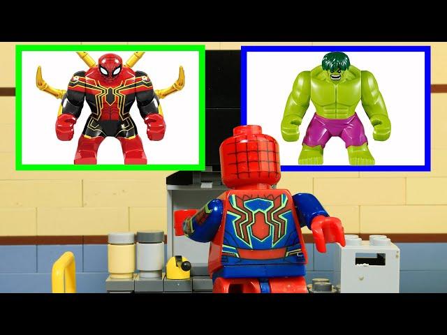 LEGO Spider-man Experimental Hulk Lego City Random Room Change Clothes