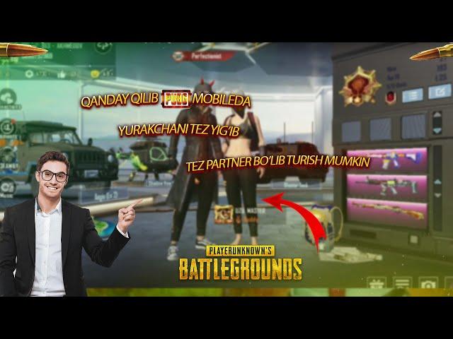 QANDAY QILIB PUBG MOBILEDA PARTNER BO'LIB TURISH MUMKIN.YOXUD QANDAY QILIB TEZ PARNER BO'LISH MUMKIN