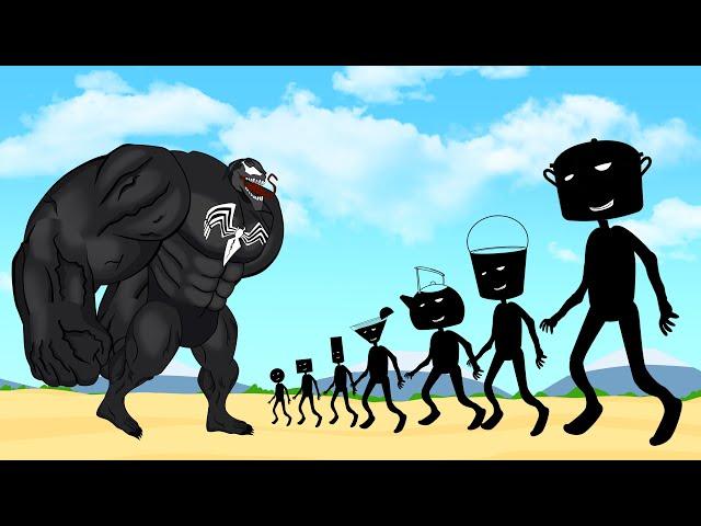 Evolution Of GIANT VENOM Vs Evolution Of MONSTER RADIATION : Returning From The Dead SECRET