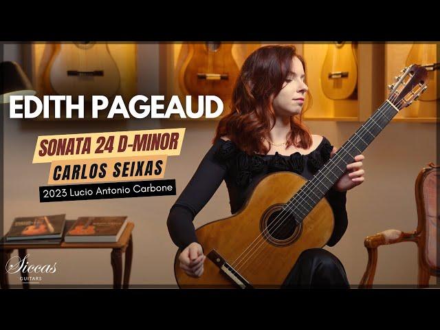 Edith Pageaud plays Sonata 24 D-minor by Carlos Seixas on a 2023 Lucio Antonio Carbone Guitar