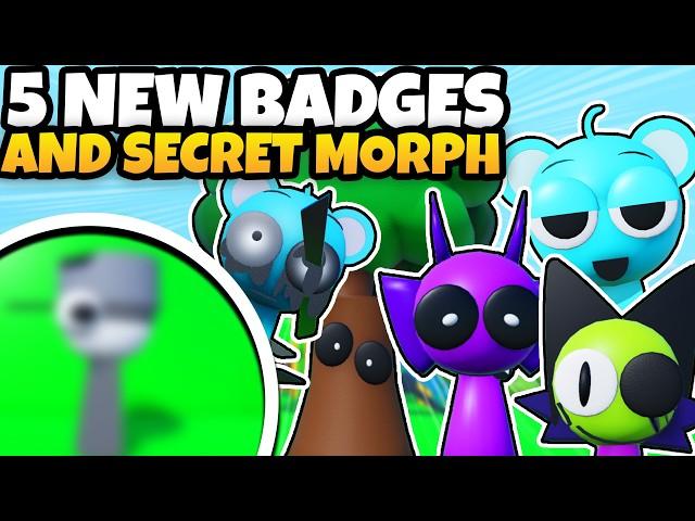 We Find 5 NEW Badges AND New SECRET Morph! | Roblox 3D Sprunki RP And Animations Update!
