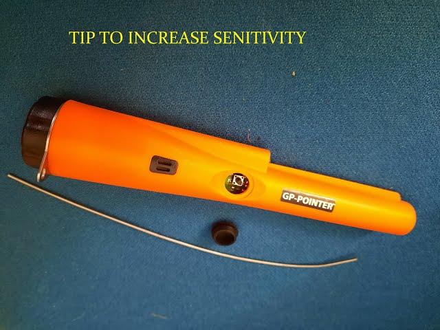 Tip to improve sensitivity for the pinpointer