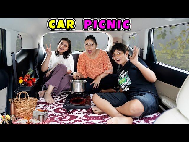 CAR PICNIC | Family Comedy Challenge | Living inside the Car | Aayu and Pihu Show