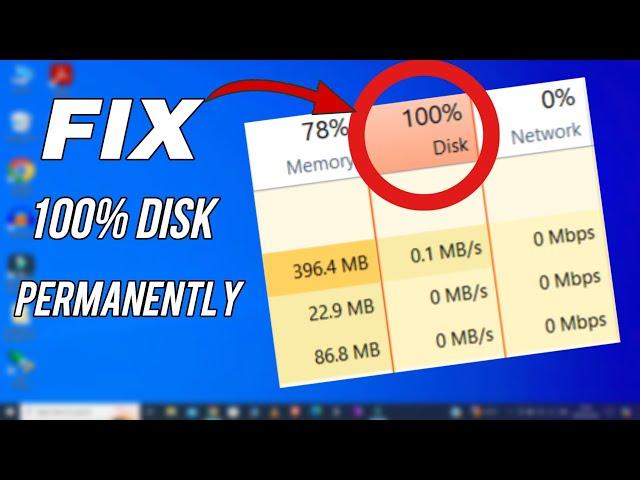 Fix 100% DISK USAGE in Windows 10 | (Easy Tutorial)