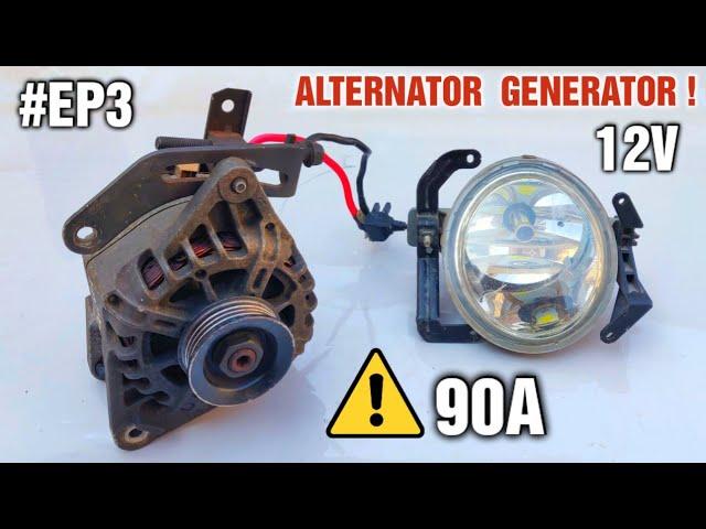 12v Alternator to Generator with cell energy - Free Video Experiment