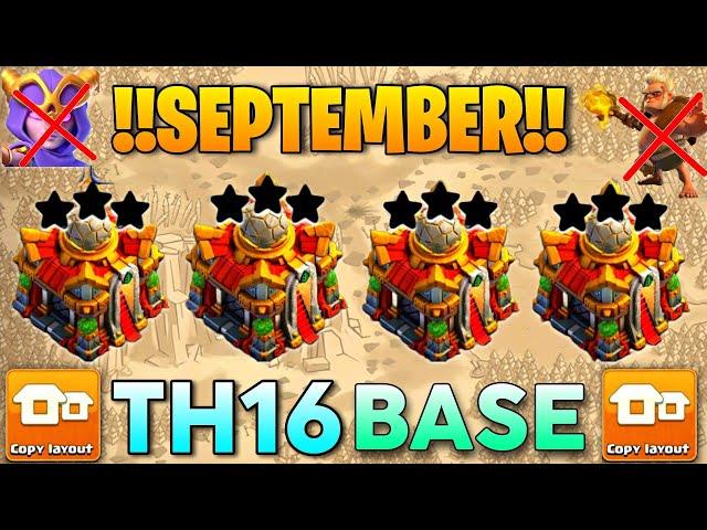 NEVER 3 STAR TH16 BASE! ANTI ROOT RIDER BASE! TH16 NEW WAR BASE ! LEGEND PUSH BASE TH16