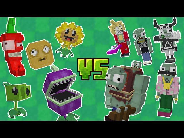 МОД НА РАСТЕНИЯ vs ЗОМБИ В МАЙНКРАФТ ► 100 дней 100 модов. Обзор мода Plants vs Zombies: Cubed #68