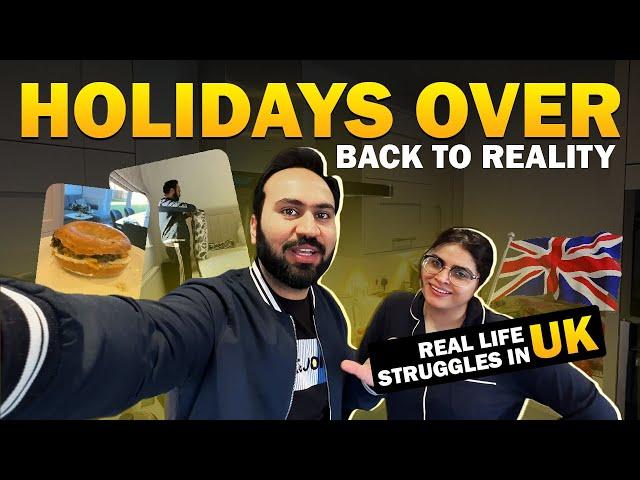 Our Real Life Struggles In The UK After Coming From Holidays | Indian Youtuber In England