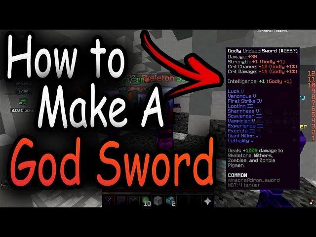 Hypixel SkyBlock - How to Make a God Sword!