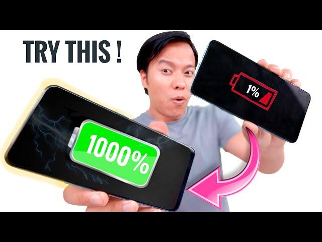 In Just 7 Minutes Increase Your Mobile Phone Battery 1000% !!