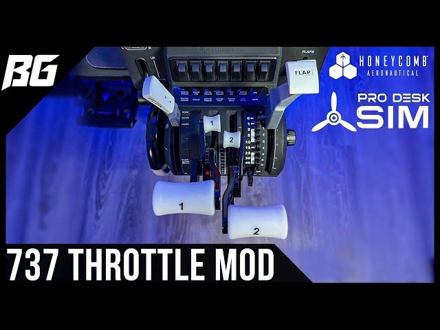 Realistic B737 Throttle Mod for Honeycomb Bravo | ProDeskSim