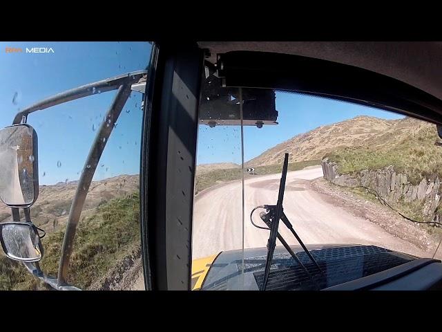 IN-CAB in a Volvo A30F from the top of Glensanda Super Quarry to the bottom and back