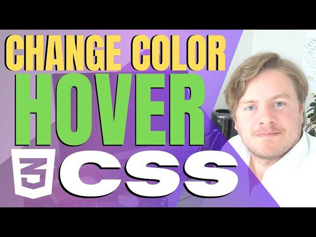 How to change color on hover in css 2021