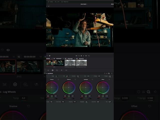 Color Match in DaVinci Resolve