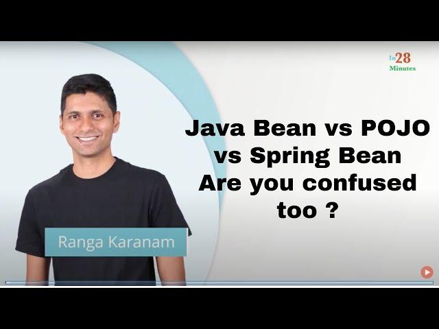 Java Bean vs POJO vs Spring Bean | Are you confused too ?