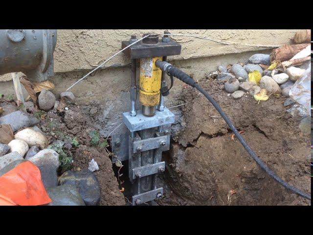 Lifting a home's foundation with Push Piers || Bay Area Underpinning