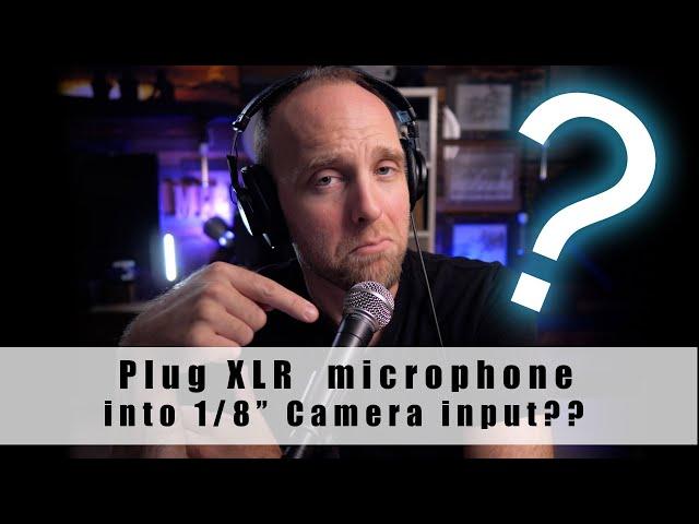 XLR mic with your camera without an XLR input?