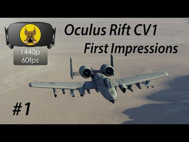 Oculus Rift CV1 First Impressions in DCS: World - A-10C Warthog VR Mission