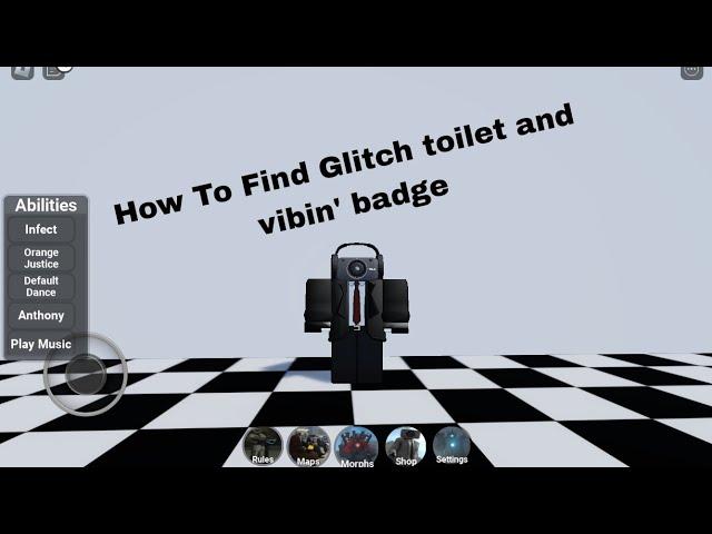 How to find The Vibin' and glitch toilet badges in skibidi toilet roleplay! | ROBLOX |