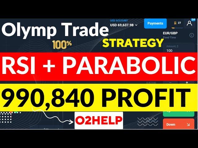 Olymp Trade - RSI Strategy | Olymp Trade 1 Min Strategy 2023 | OlympTrade Free Signals - O2help