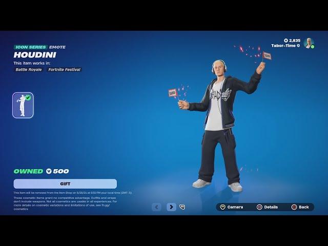 *NEW* HOUDINI Eminem Emote In Fortnite! ‍️ (With Probably The STRANGEST Advertisement Method)