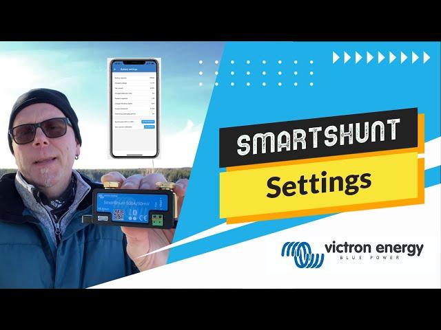 Victron SmartShunt Basic Setting via VictronConnect.