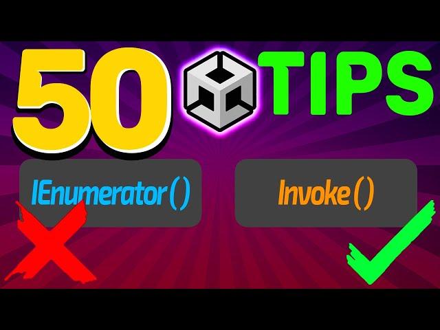 50 Unity tips you MUST know!!!